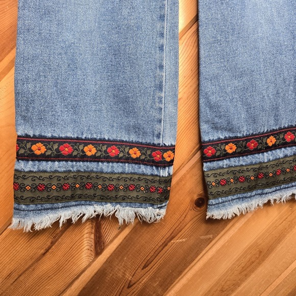 Y2K Youth Girls Nautica Jeans Boho Hippie‎ Fall Size 10 Blue Jeans - Picture 4 of 8